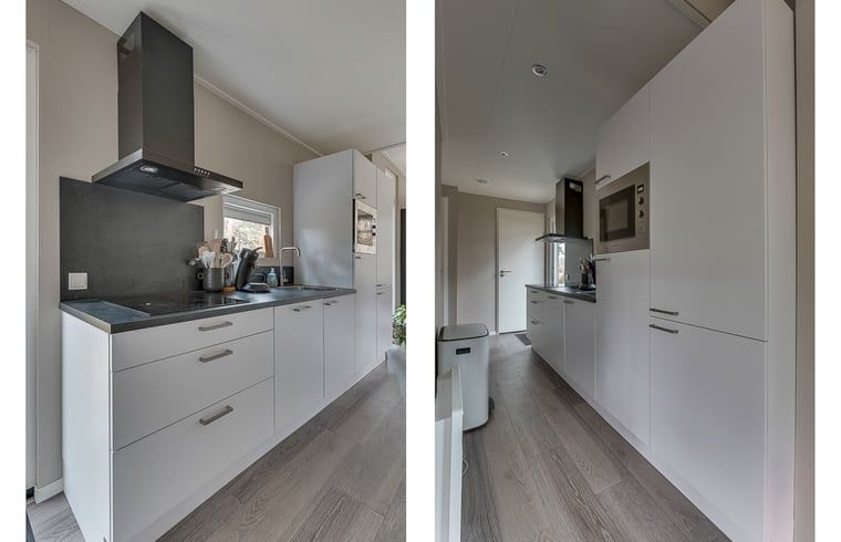 Moderne Kueche im Ferienhaus in Haarle, komplett mit allen Annehmlichkeiten im Herzen von Salland, Overijssel.