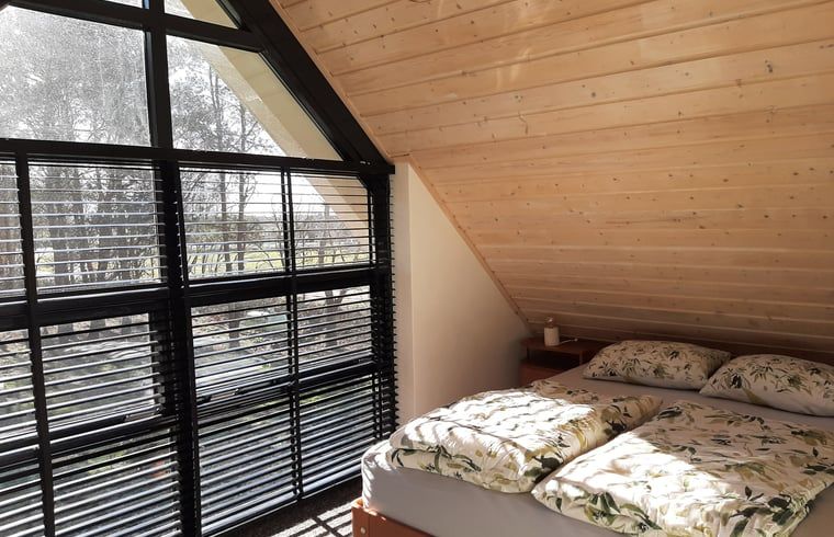 Bedroom with view in Holiday home in Ommen, Vechtstreek, Overijssel.