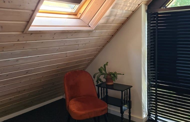 Sitting room in attic in Holiday home in Ommen, Vechtstreek, Overijssel, with lots of light.