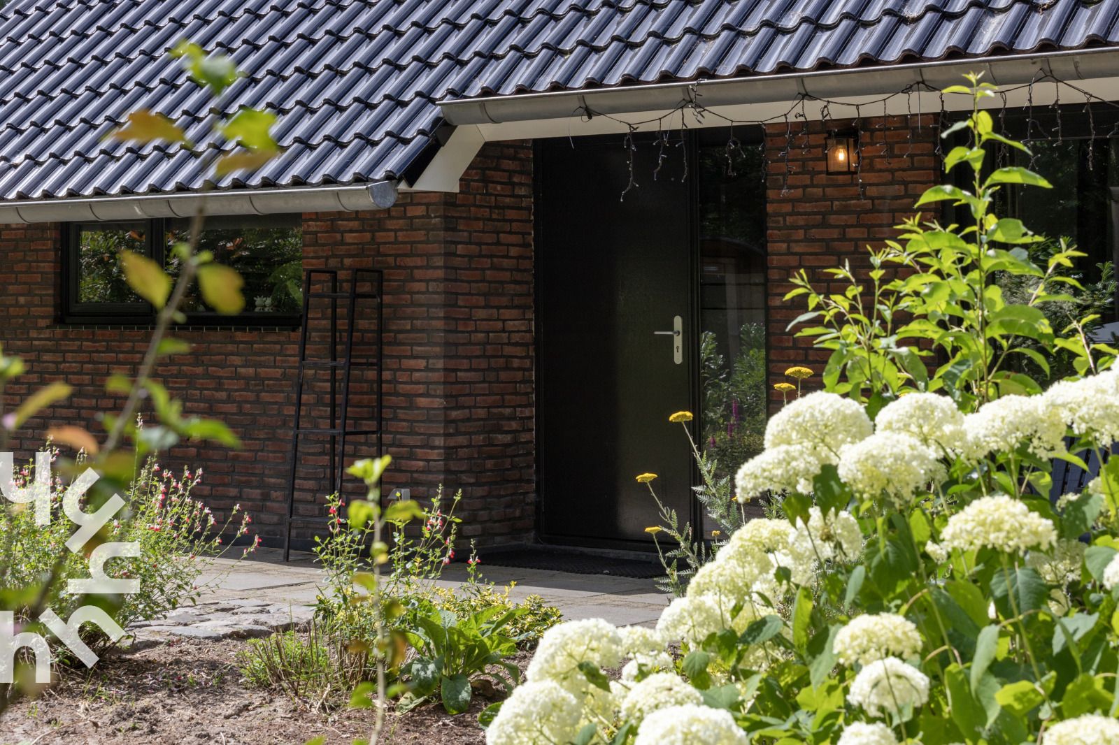 Houten sauna bij vakantiehuis OV224 in Ommen, Vechtstreek, Overijssel.