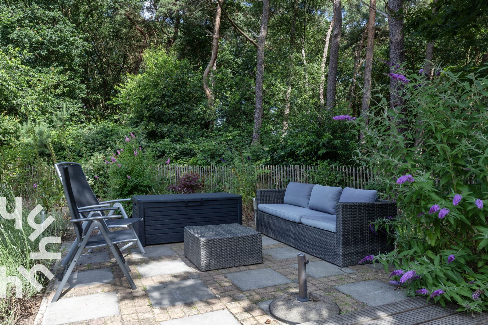 Comfortabele zithoek in vakantiehuis OV224 in Ommen, Vechtstreek, Overijssel.