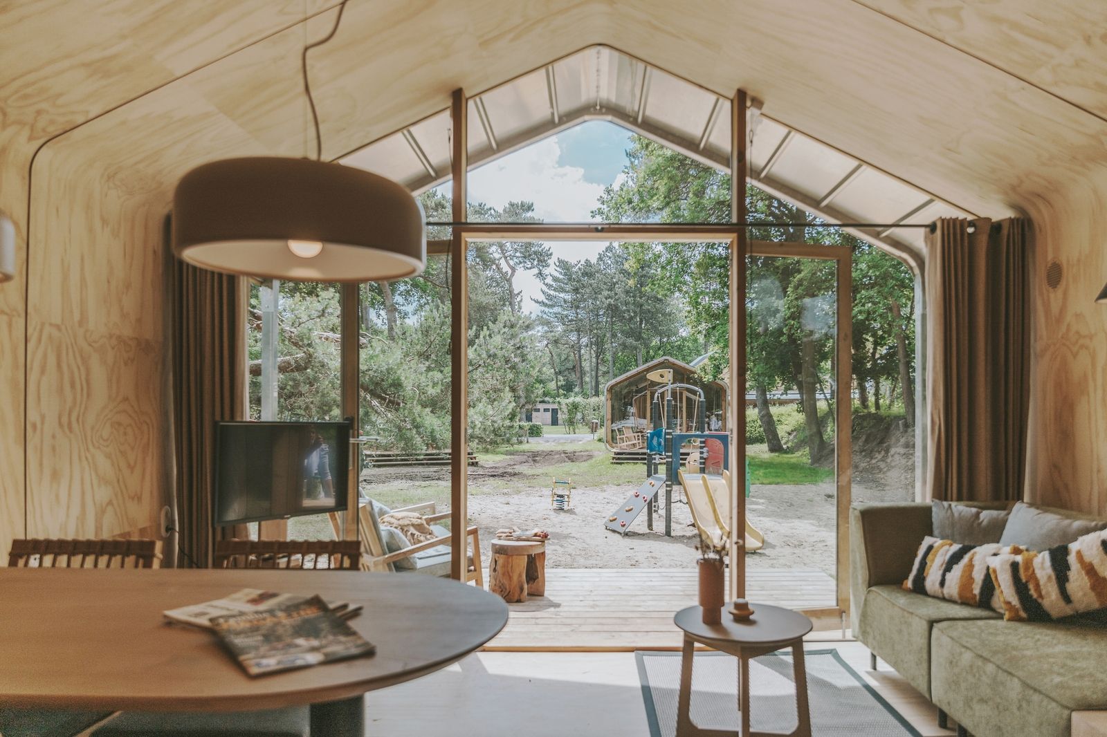 Herrliche Aussicht vom Wikkelhouse XL in Beerze, mit Zugang zur natuerlichen Umgebung der Vecht-Region.