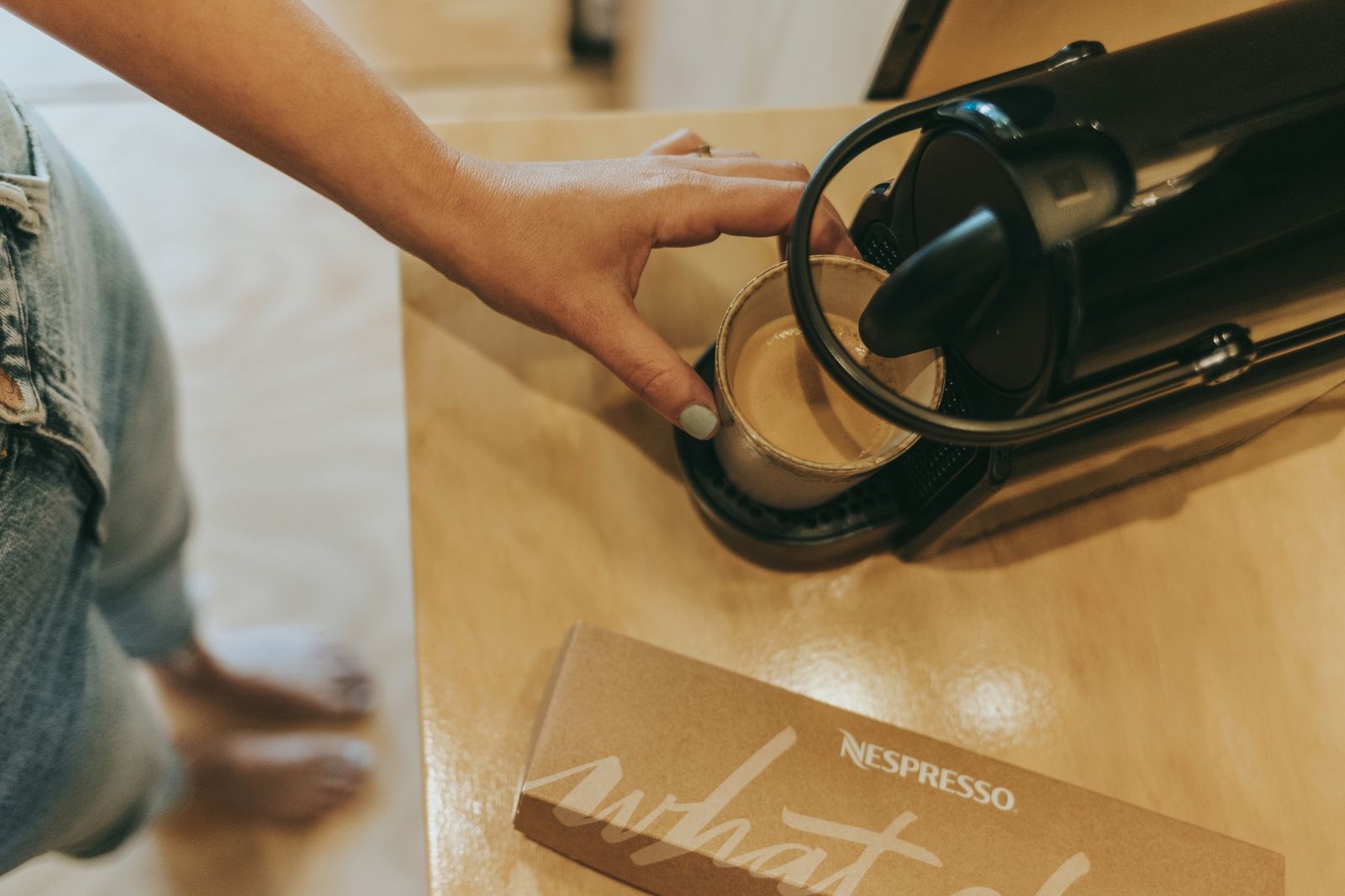 Fresh coffee in the kitchen of Wikkelhouse vacation home in Beerze, Vechtstreek, Overijssel.