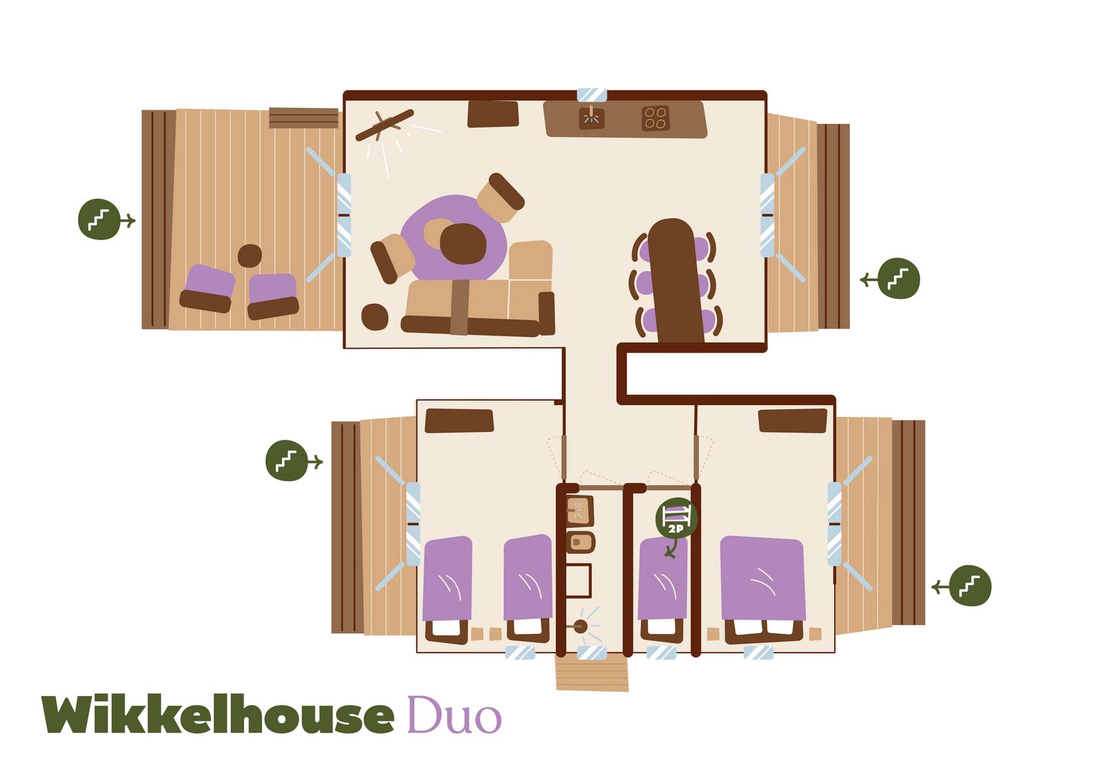 Karte von Wikkelhouse Duo glamping lodge in Beerze, Vechtstreek.