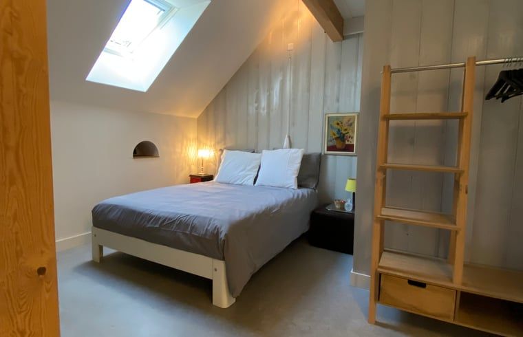 Gemuetliches Schlafzimmer im Ferienhaus in Dalfsen, Vechtstreek, Overijssel.