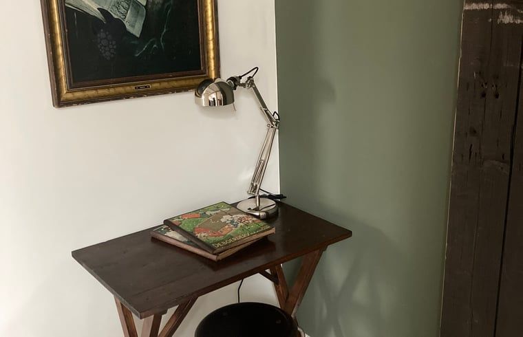 Schreibtisch im Ferienhaus in Dalfsen, Ferienunterkunft in der Region Vecht, Overijssel.