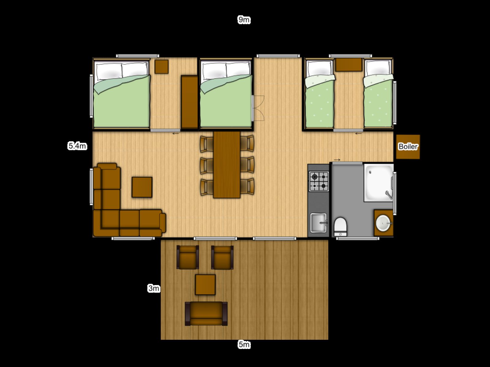 Guest house 540613 - Tent house Vechtstreek - Luxury Lodge