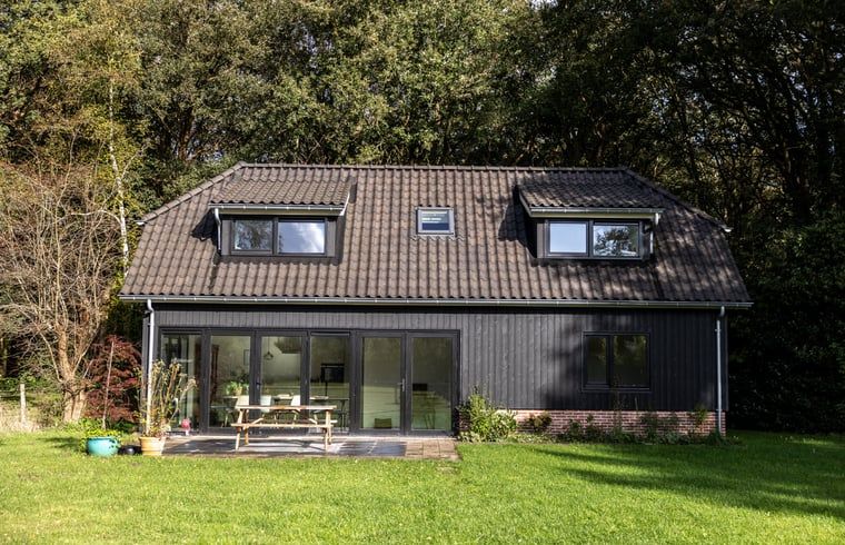 Zonnig terras van Huisje in Balkbrug met uitzicht op natuur