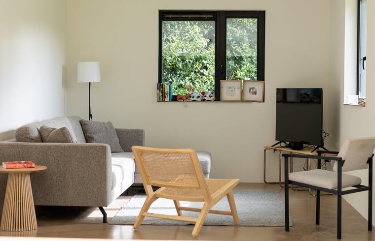 Comfortabele zithoek in Huisje in Balkbrug vakantiewoning