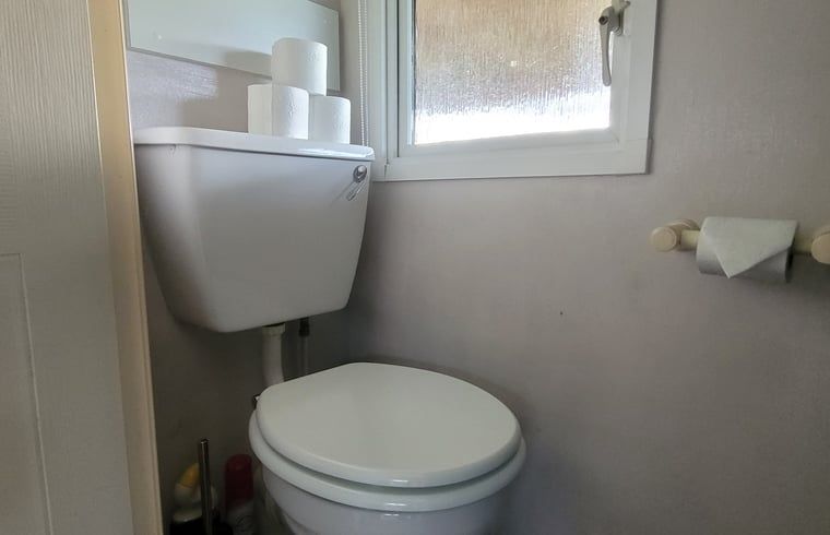 Praktische toiletruimte in Vakantiehuis in Balkbrug, Vechtstreek.
