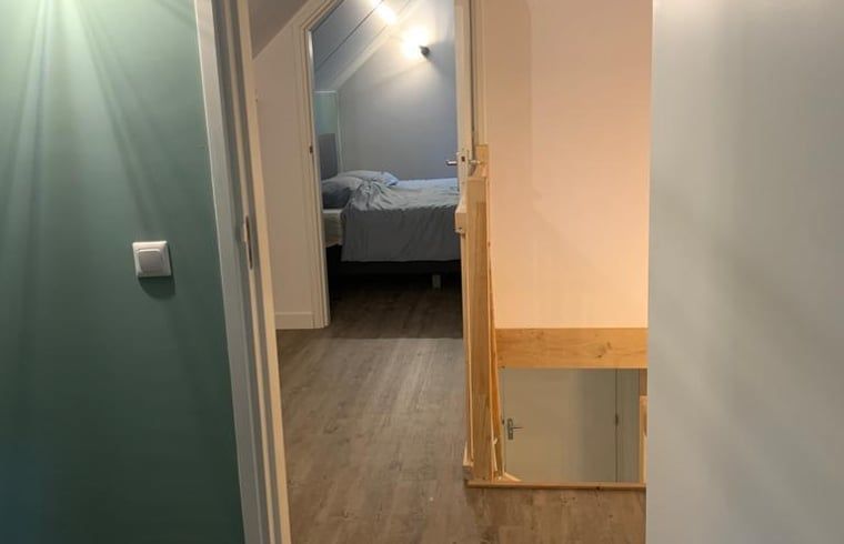 Corridor to bedrooms in cottage in Marienberg, Vechtstreek, Overijssel.