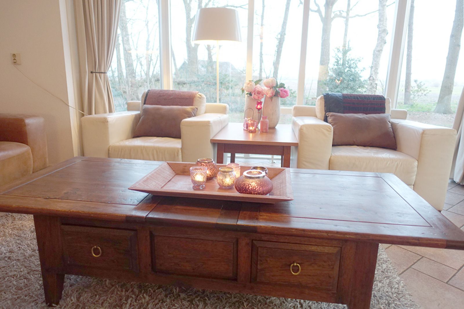 Natuurrijke tuin rondom vakantiehuis OV650 in Lemele, Vechtstreek.