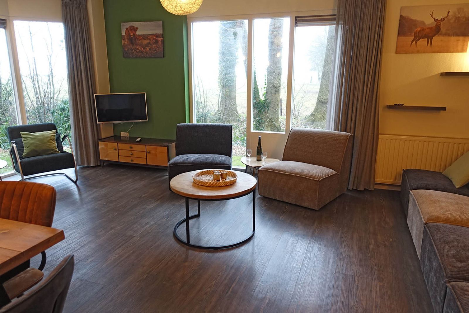 Rural view from OV675 vacation home, Lemele, Vechtstreek, Overijssel.