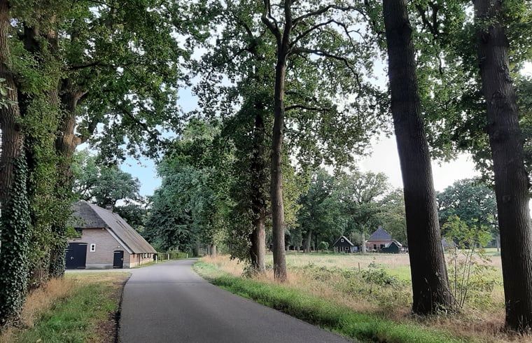 Erholsame Flusslandschaft im Ferienhaus in Stegeren, gelegen in der schoenen Landschaft der Region Vecht, Overijssel.