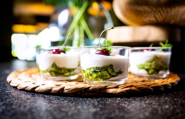 Dessert at Holiday Home in Hoonhorst, enjoying delicacies in the Vecht region, Overijssel.