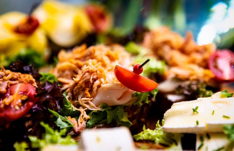 Gourmet dish at Holiday home in Hoonhorst, culinary indulgence in the Vecht region, Overijssel.