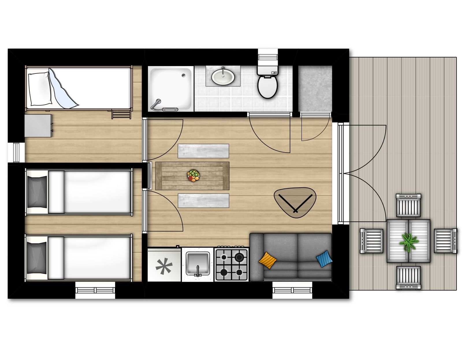 Verblijf 5501148 - Vakantiewoning Noordwest Overijssel - Tiny House 2