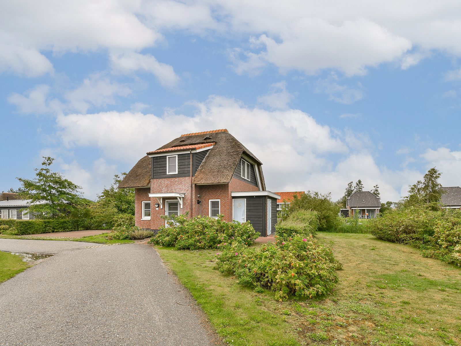 Vrijstaande woning in Giethoorn, vakantiehuis in Noordwest Overijssel, omgeven door groene natuur en rustieke charme.