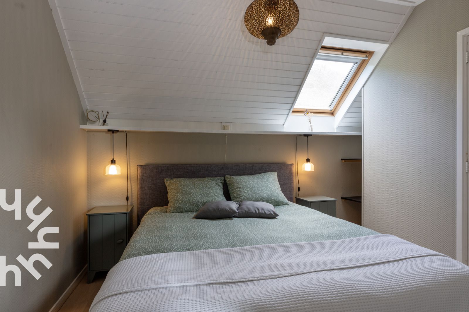 Eingang zum Ferienhaus OV591 in Wanneperveen, Overijssel mit praktischem Stauraum.