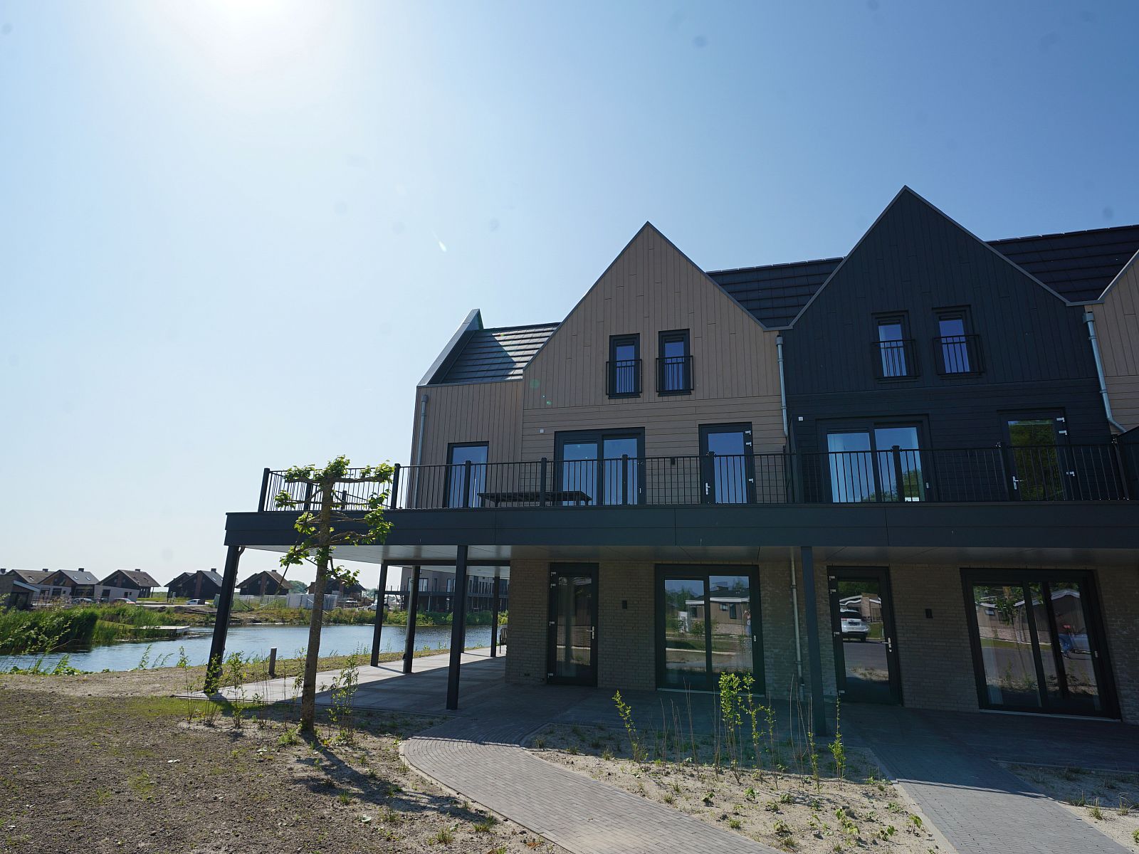 Sunny day at the Chalet in Kampen, overlooking the serene surroundings of Northwest Overijssel, Overijssel.