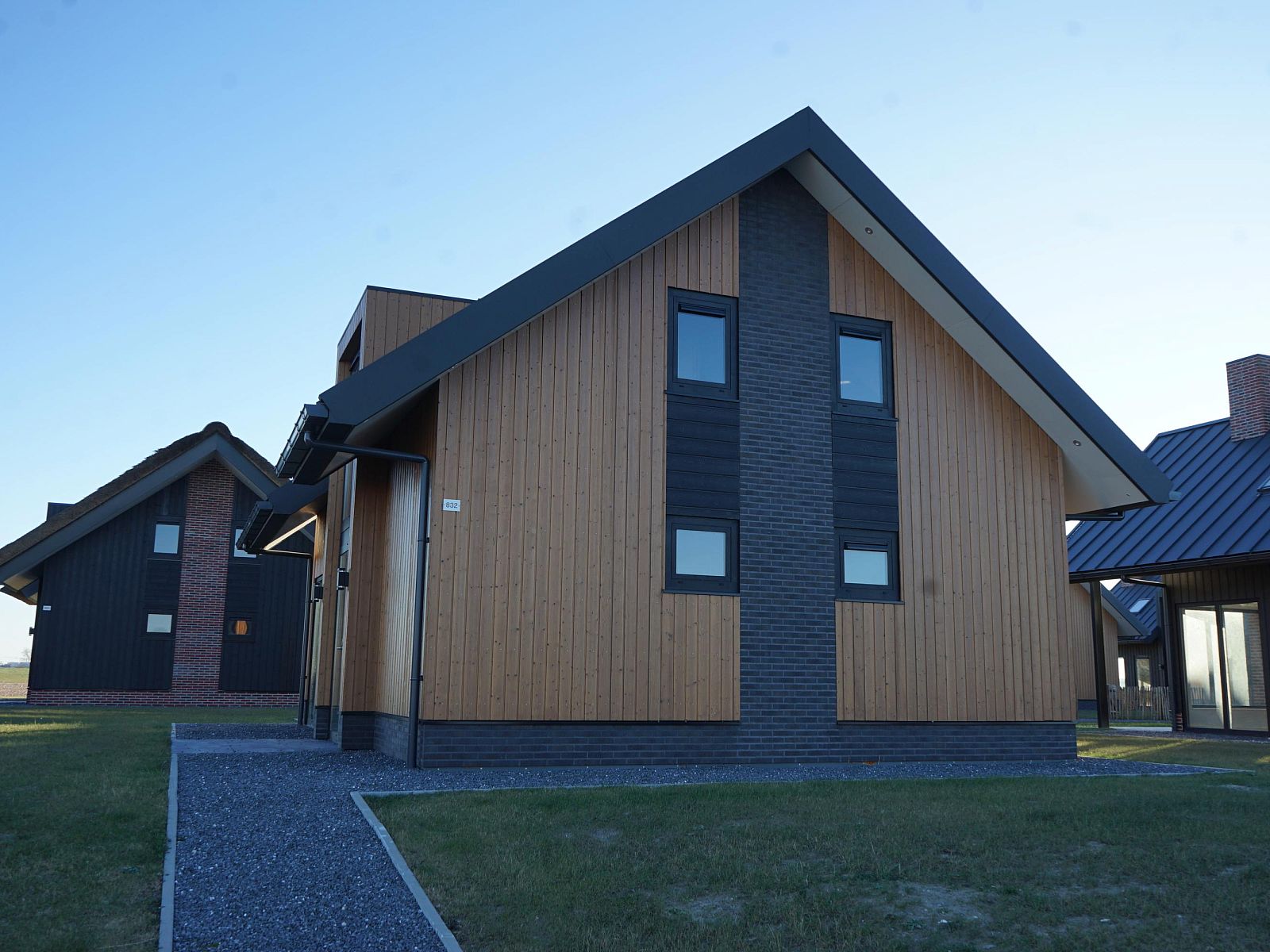 Freistehendes Haus in Kampen, Overijssel, mit moderner Architektur, ideales Ferienhaus im Nordwesten von Overijssel fr Entspannung in der Natur.