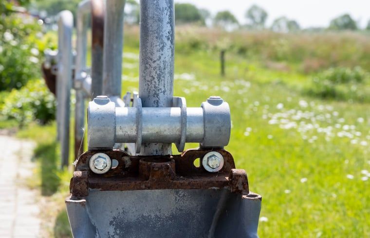 Laendliche Umgebung des Ferienhauses in Scheerwolde, Overijssel, mit gruenen Weiden und Ruhe.