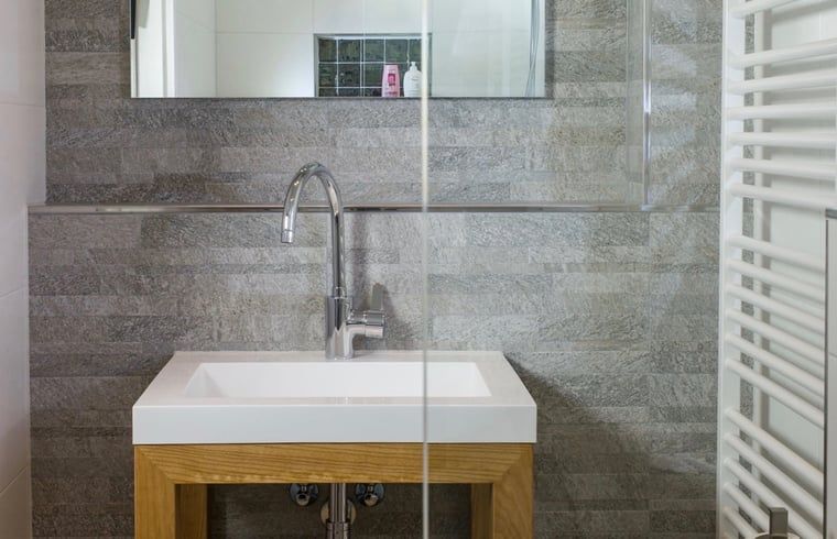 Moderne badkamer in Vakantiehuis in Kalenberg, Noordwest Overijssel, Overijssel.