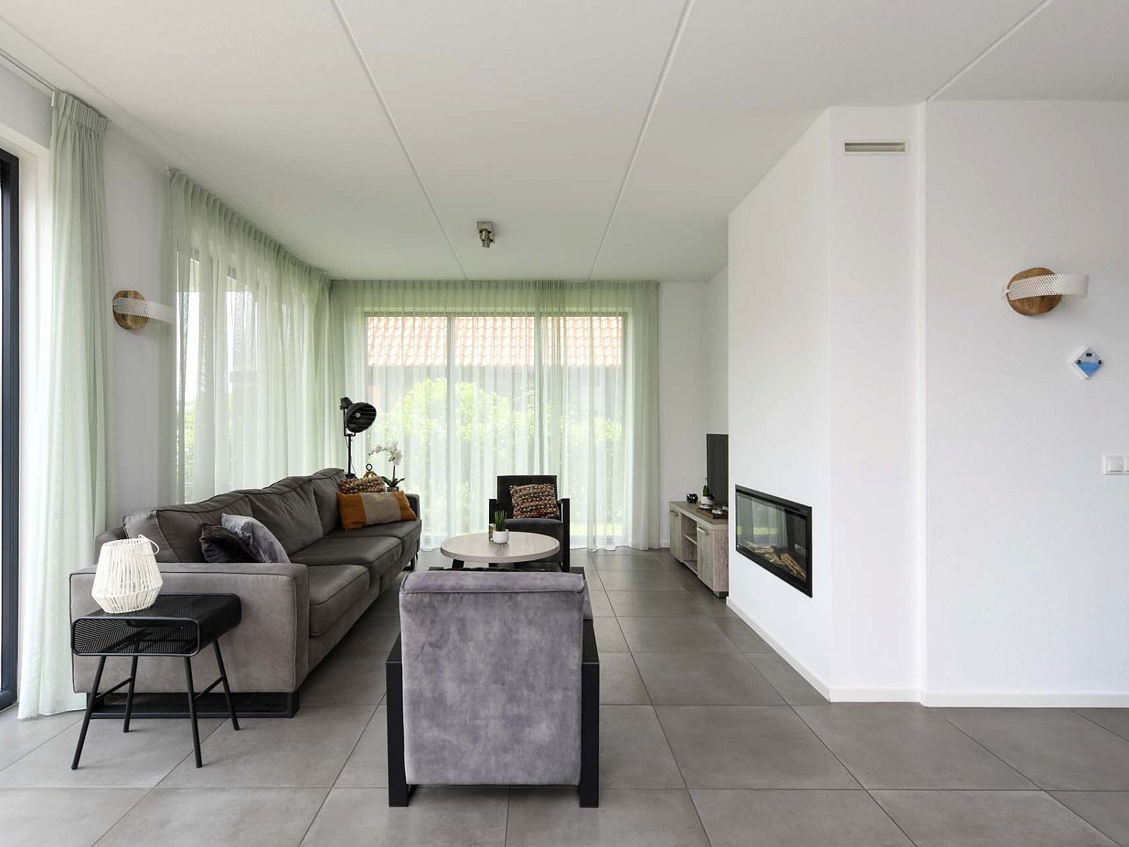 Gemtliches Wohnzimmer im Ferienhaus in Ossenzijl, Nordwest Overijssel, Overijssel.