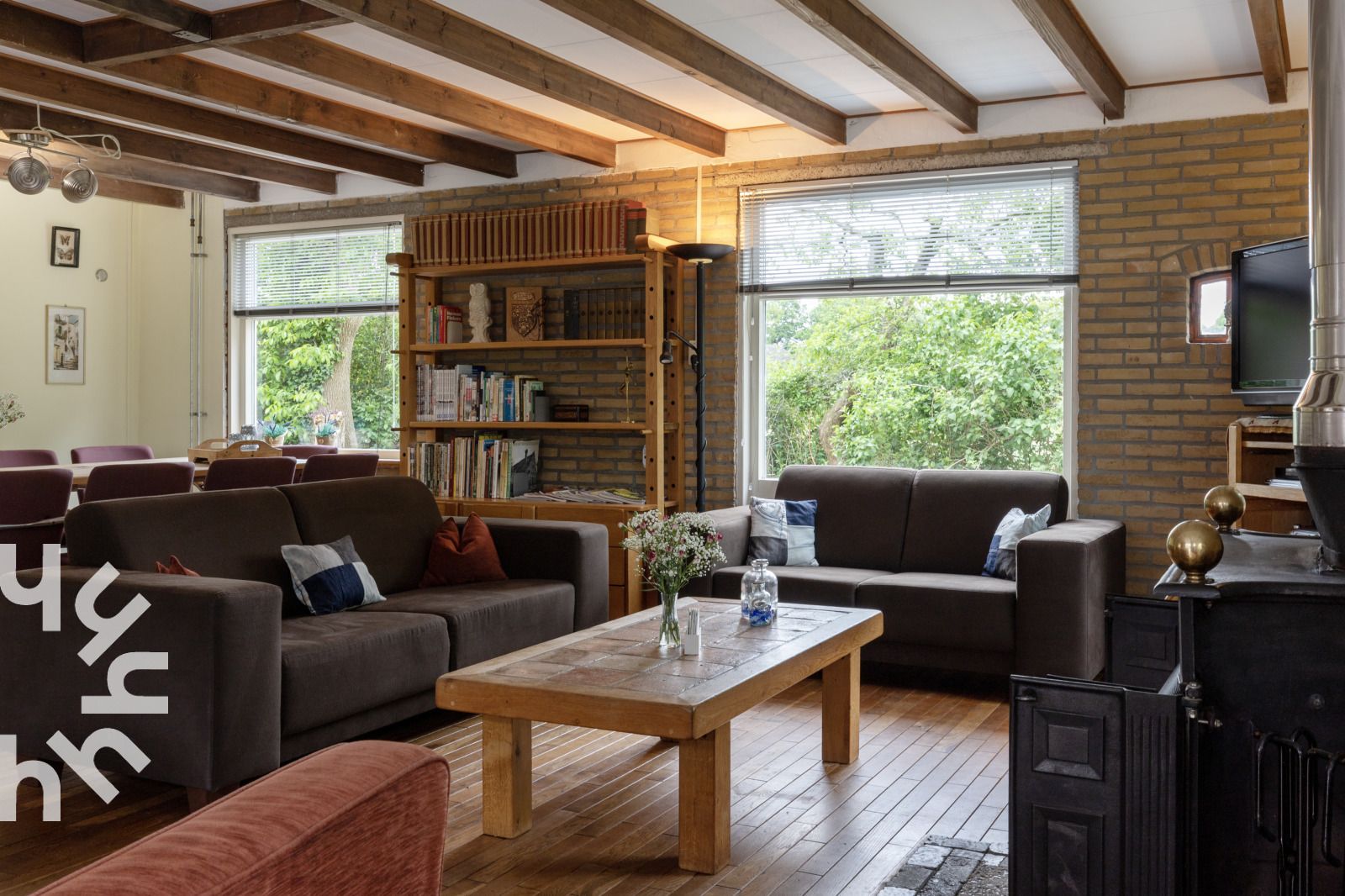 Speelkamer met tafelvoetbal in OV543 vakantiehuis, Eesveen, Noordwest Overijssel.