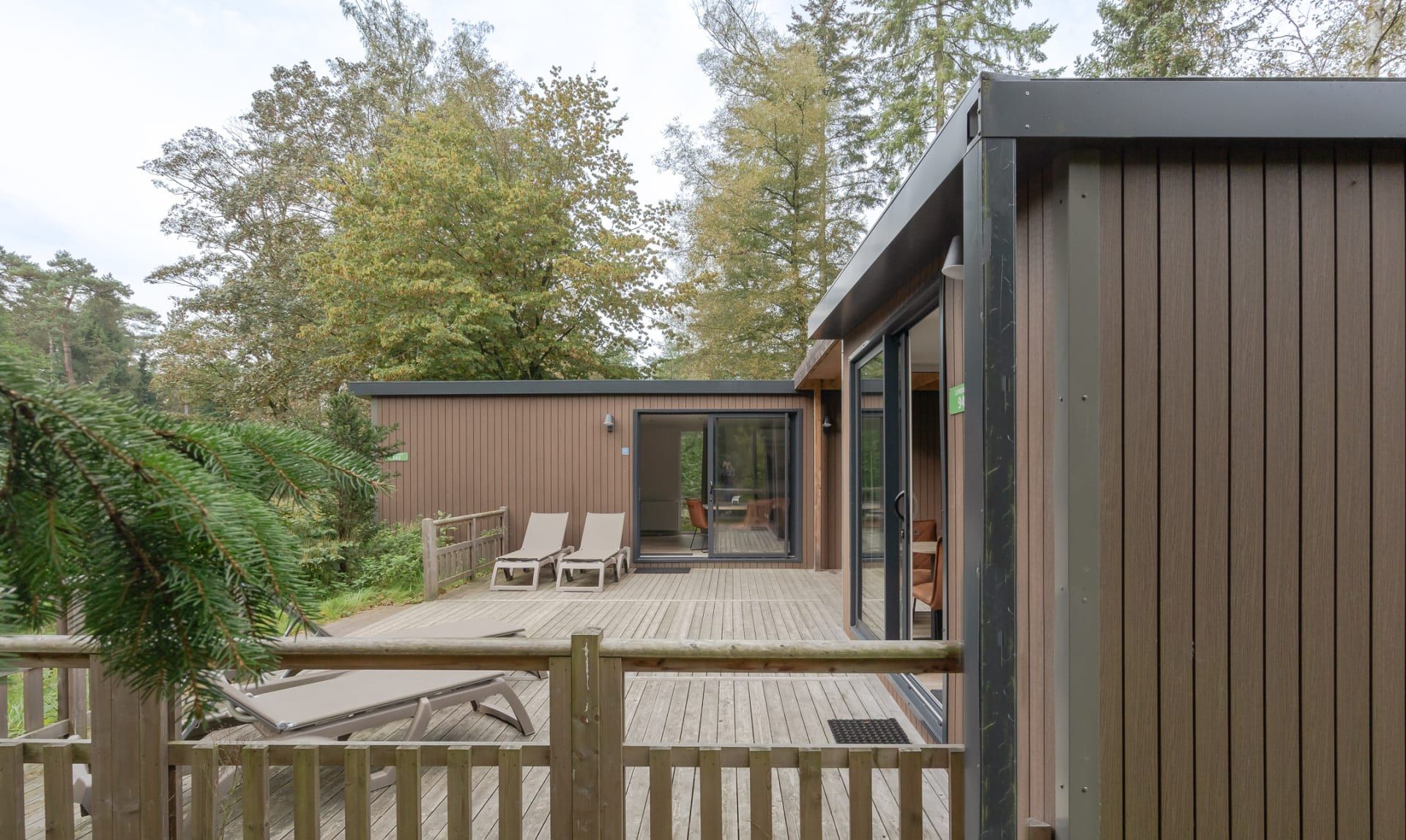 Geniessen Sie die Natur rund um Duo chalet Lunenburg, ein Mobilheim in Doorn, Utrechtse Heuvelrug.