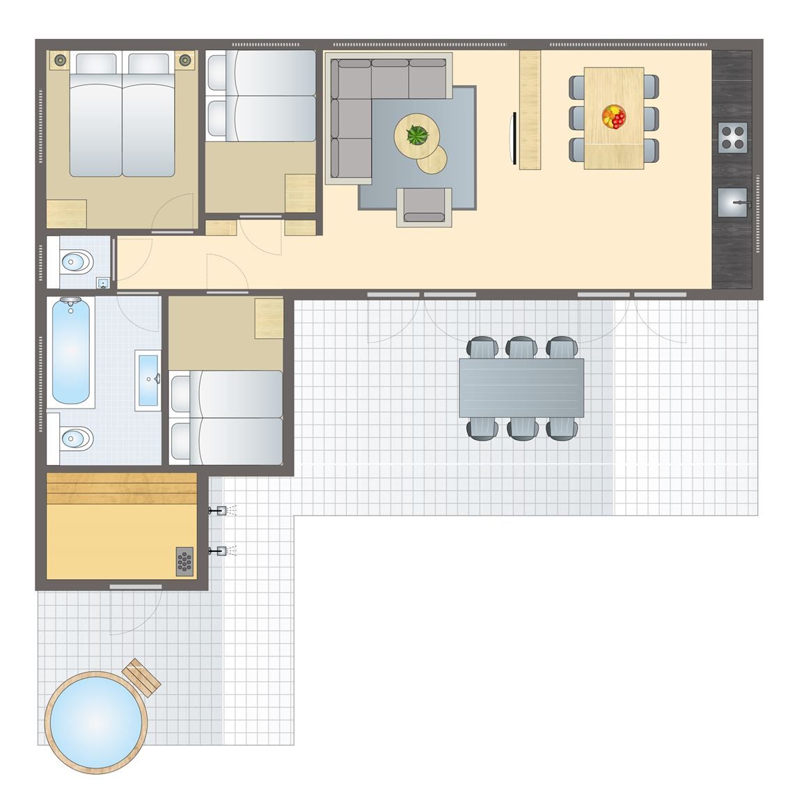 Verblijf 5707134 - Bungalow Utrechtse Heuvelrug - 6-persoons Wellness Cottage | 6BW