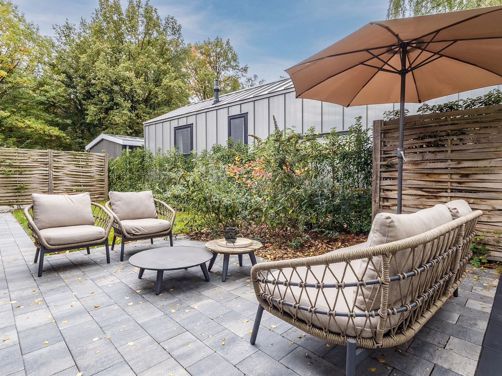 Unterkunft 5707145 - Bungalow Utrechtse Heuvelrug - 4-persoons Eco Cottage Hottub | 4BE2