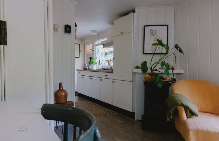 Keuken in Huisje in Maarn, vakantieaccommodatie op de Utrechtse Heuvelrug.