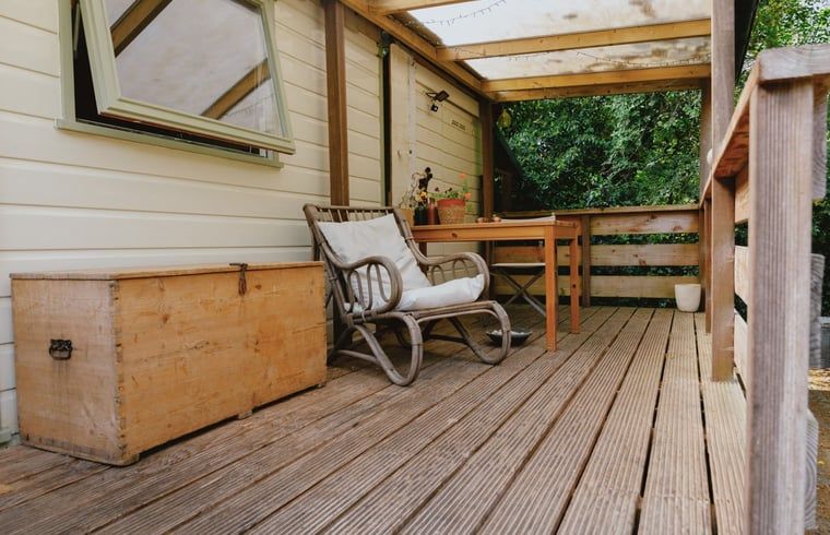 Houten interieur van Huisje in Maarn, vakantiehuis op de Utrechtse Heuvelrug.