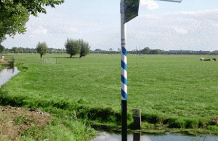 Uitzicht op weidse velden nabij vakantiehuis Leerdam, Utrecht.