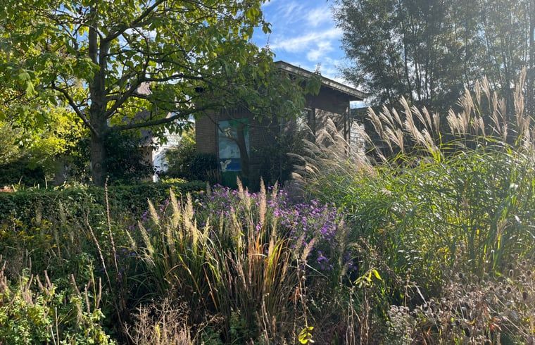 Ferienhaus in Schalkwijk, umgeben von einem ueppigen Garten und Natur, gelegen in der ruhigen Landschaft von Utrecht fuer einen erholsamen Urlaub.