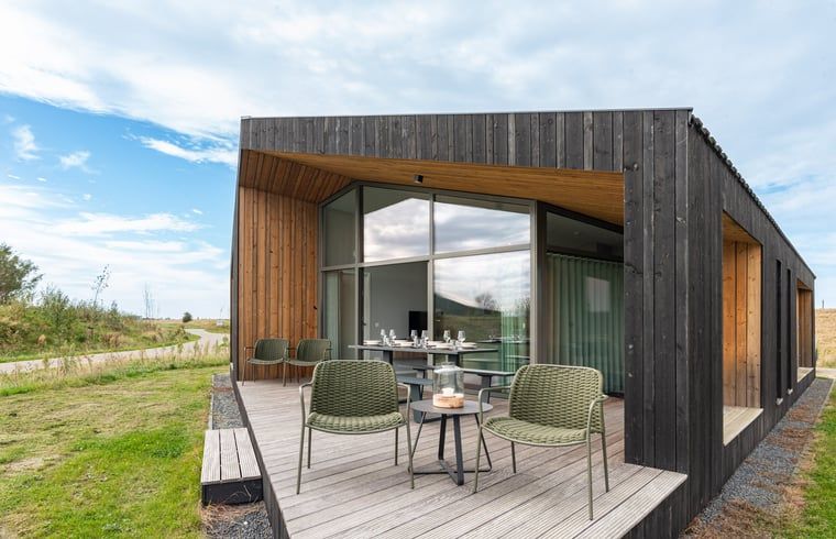 Vacation home in Wissenkerke with modern veranda in North Beveland, Zeeland.
