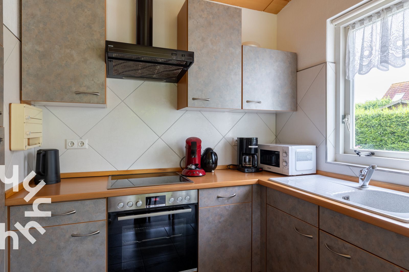 Kinderzimmer mit Etagenbett im Ferienhaus ZE1121 in Kamperland, Zeeland.