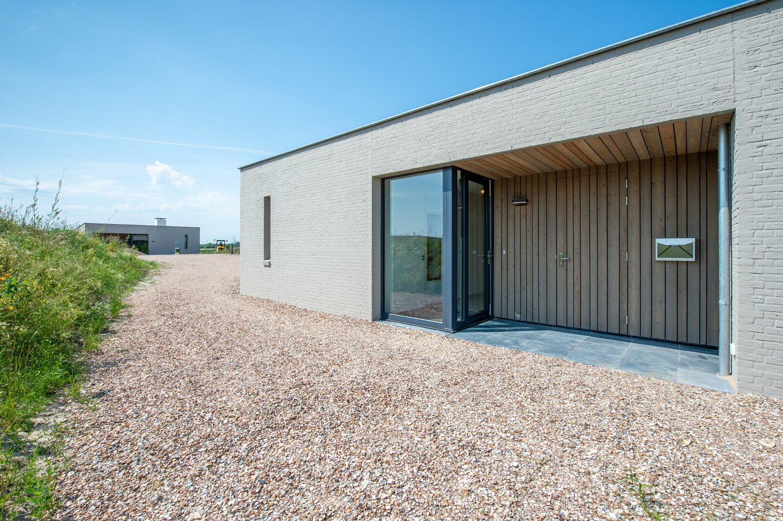Eingang zu Waterline 25 | De Groote Duynen, Ferienhaus in Kamperland, Nord-Beveland, mit moderner Architektur.