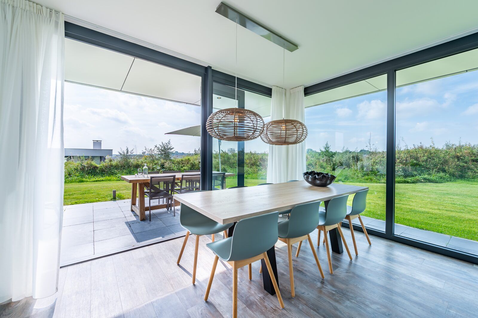 Essecke mit Aussicht in Duinvallei 35, Kamperland, Ferienhaus in Zeeland