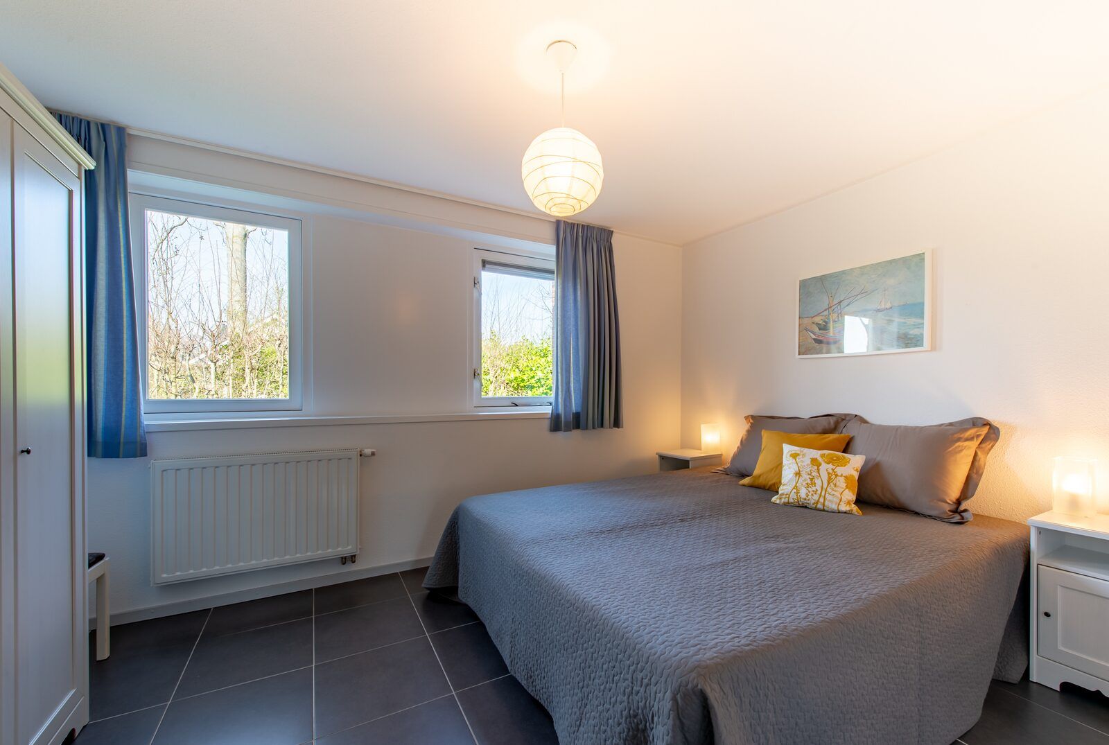 Tweede slaapkamer Cypressenlaan 18, vakantiehuis in Kamperland, Zeeland.