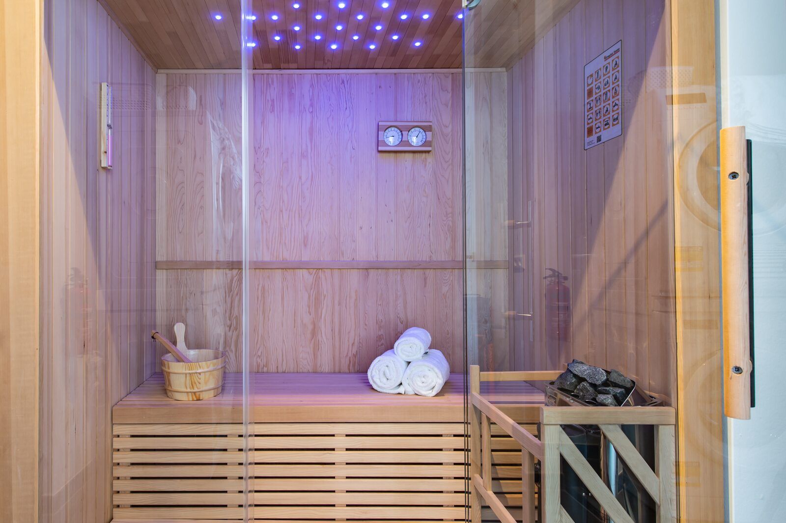 Luxussauna im Ferienhaus Duinvallei 19, Kamperland, fuer Entspannung und Wohlbefinden