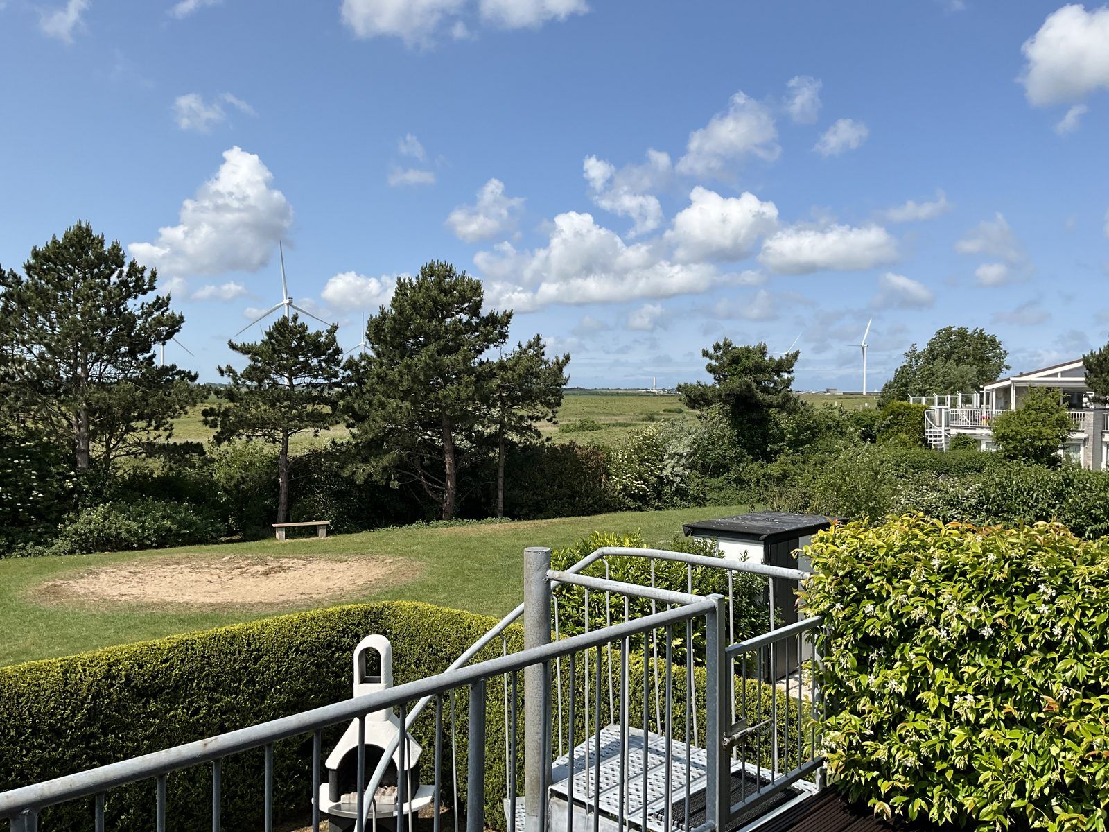 Beautiful view of nature from Ostrea 16 vacation home, Roompot Beach Resort, Kamperland, Zeeland.