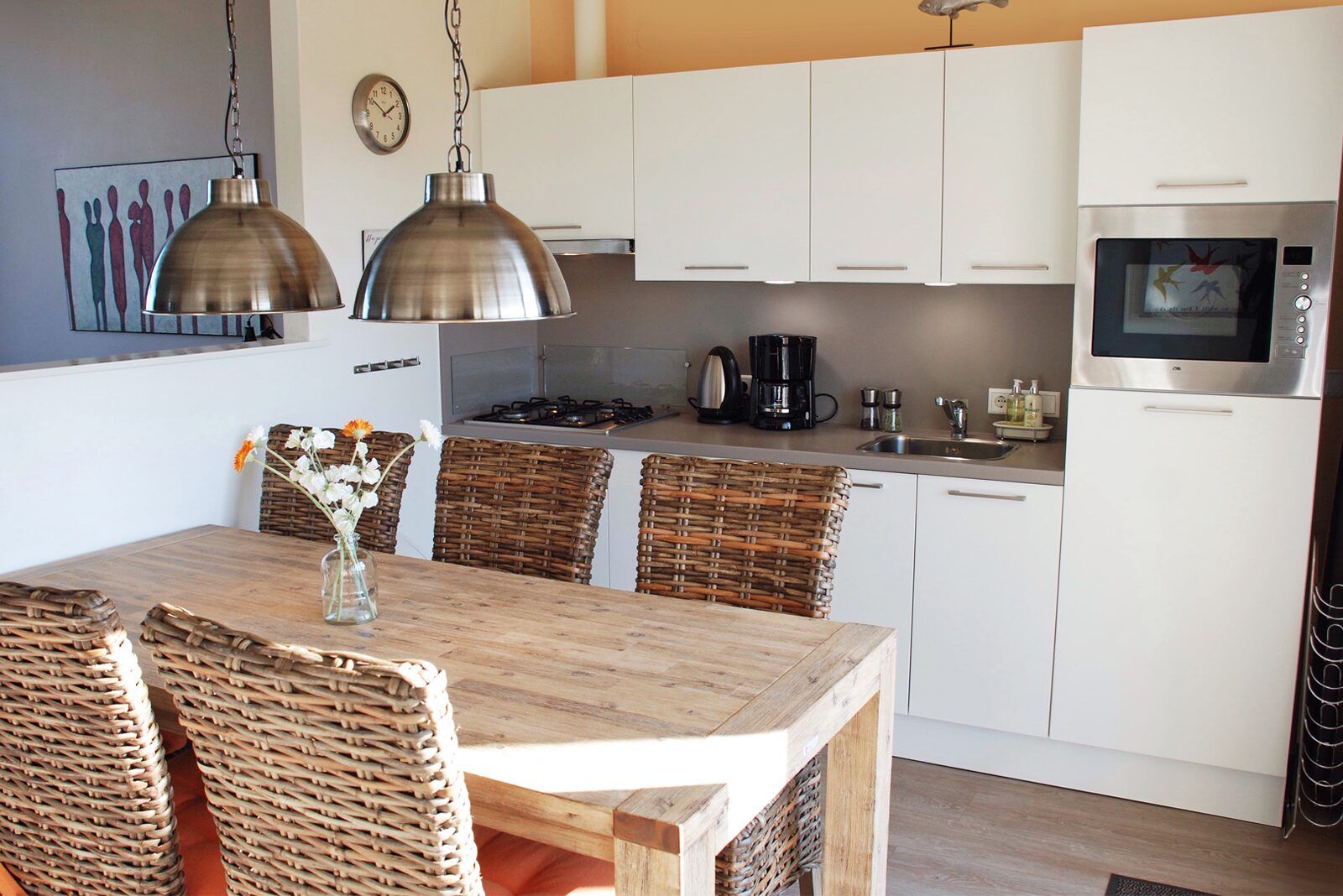 Modern kitchen in Ostrea 16 vacation home, Roompot Beach Resort, Kamperland, Zeeland.