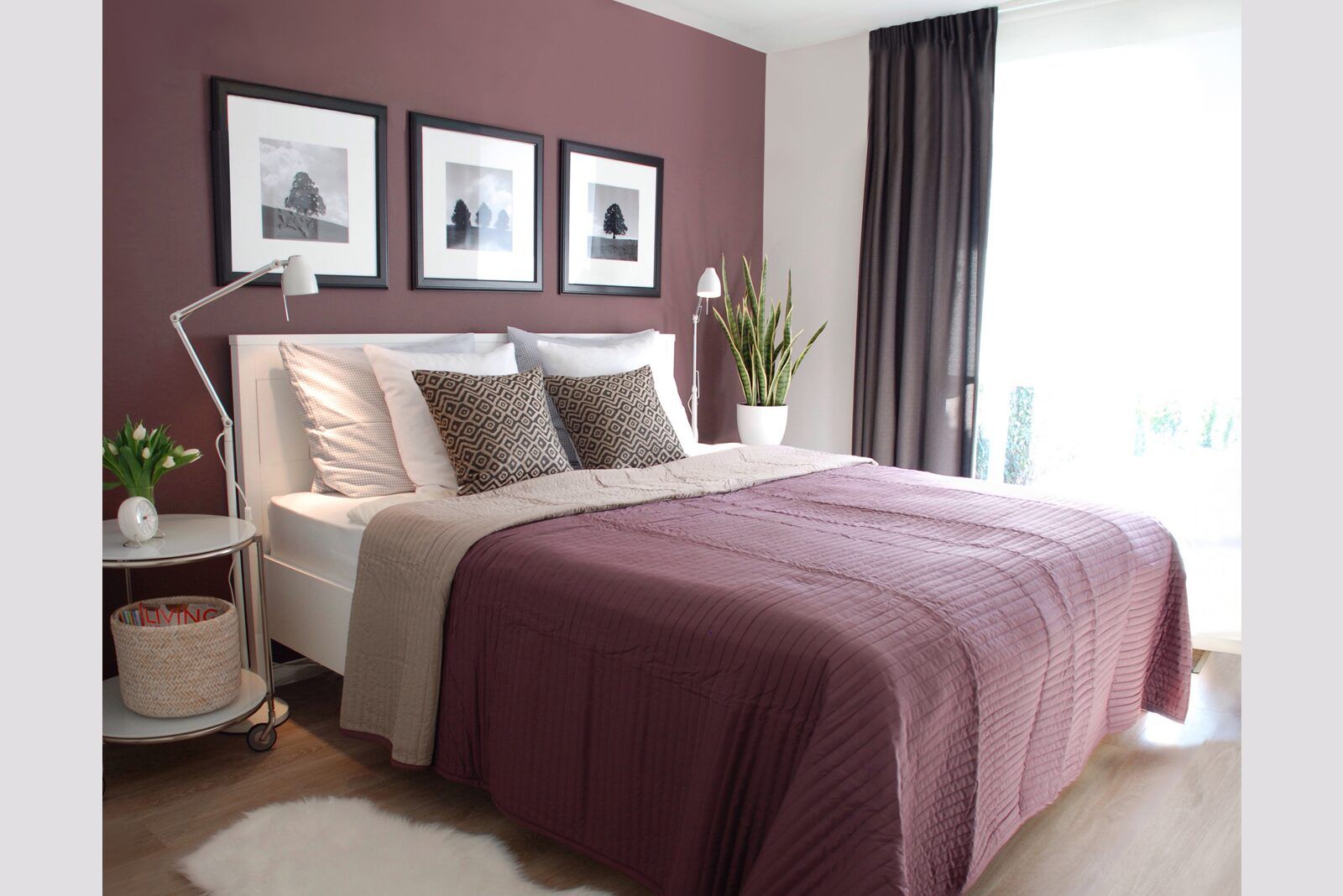 Luxury bedroom in Ostrea 16 vacation home, Roompot Beach Resort, Kamperland, Zeeland.