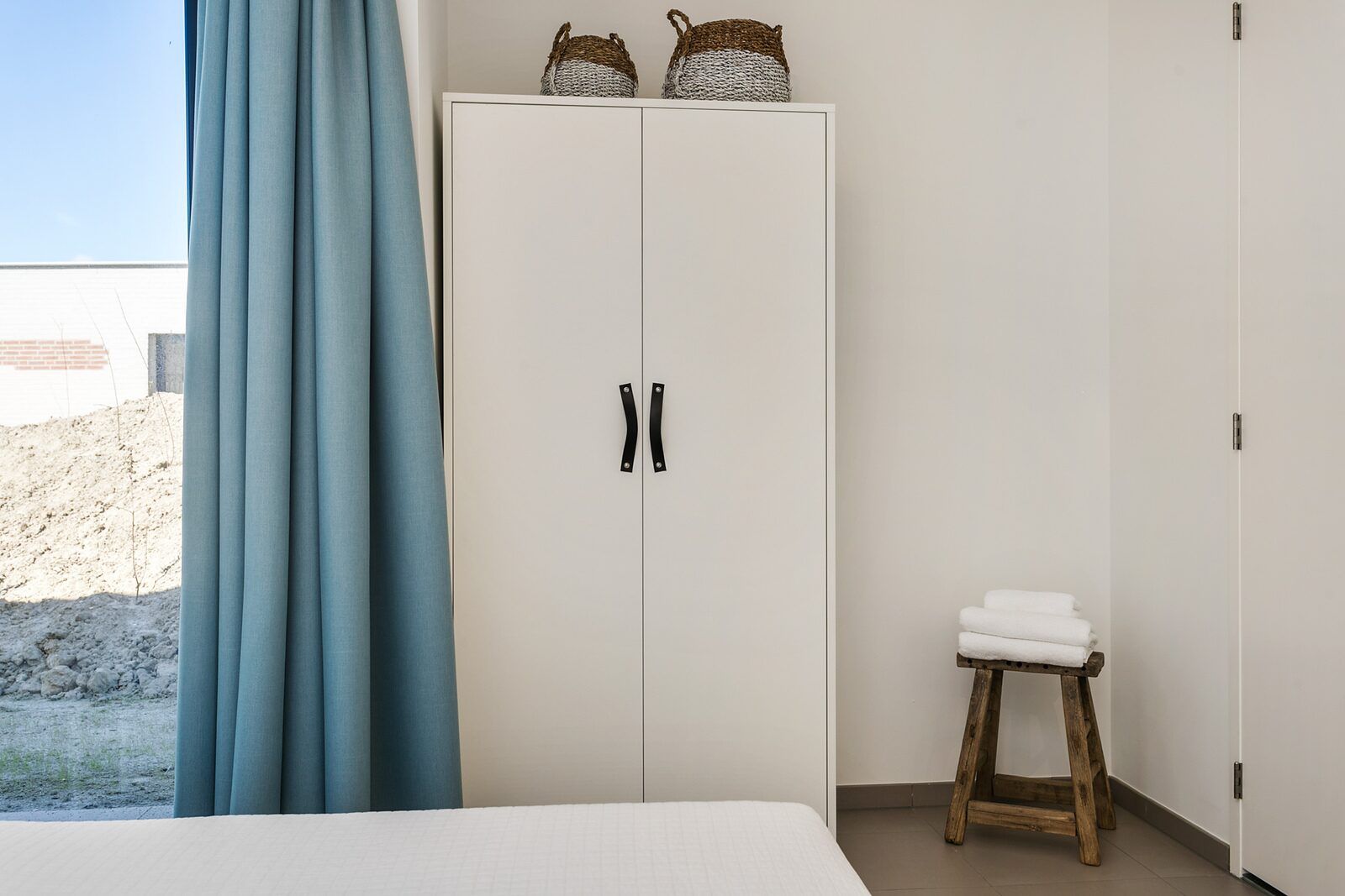 Closet in bedroom of Waterline 04, De Groote Duynen, Kamperland.