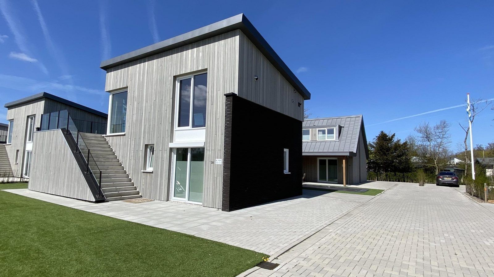 VZ948 Ferienvilla Kamperland, stilvoller Aussenbereich mit Terrasse in Kamperland, Noord-Beveland, Zeeland.