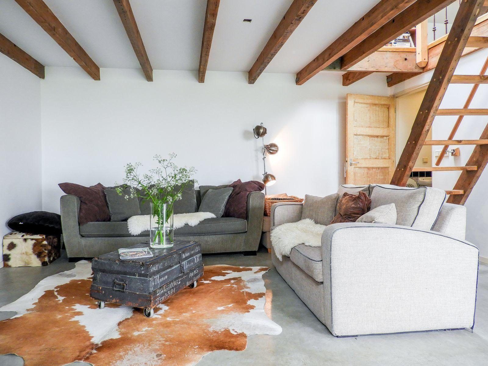 Stilvolles Wohnzimmer in VZ184 Ferienhaus Kamperland, Noord-Beveland, Zeeland.