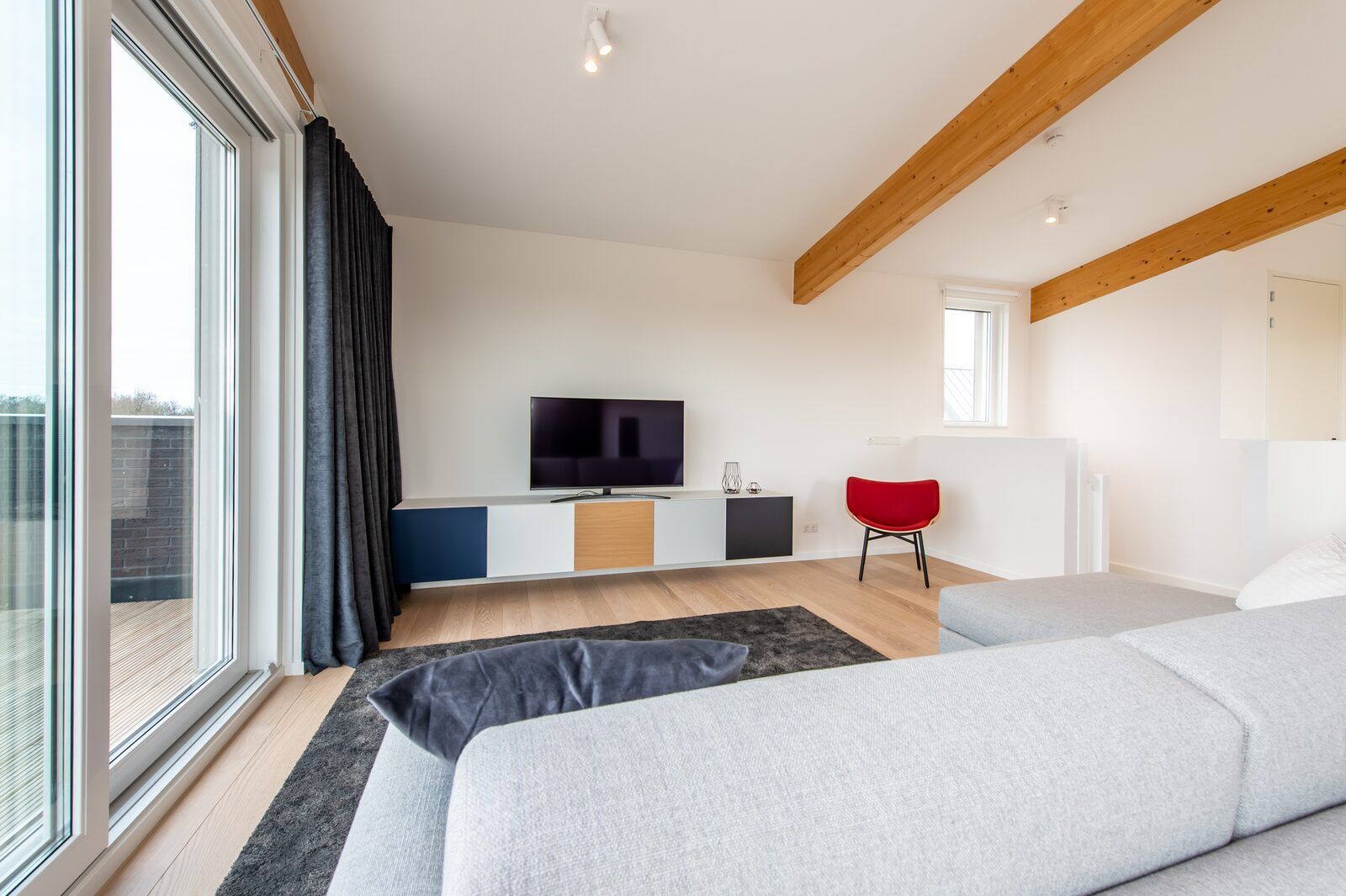 Gemuetliche Sitzecke im Schotsmanweg 16 | Zeeuws Goedt, Ferienhaus in Kamperland, Noord-Beveland mit Fernseher.