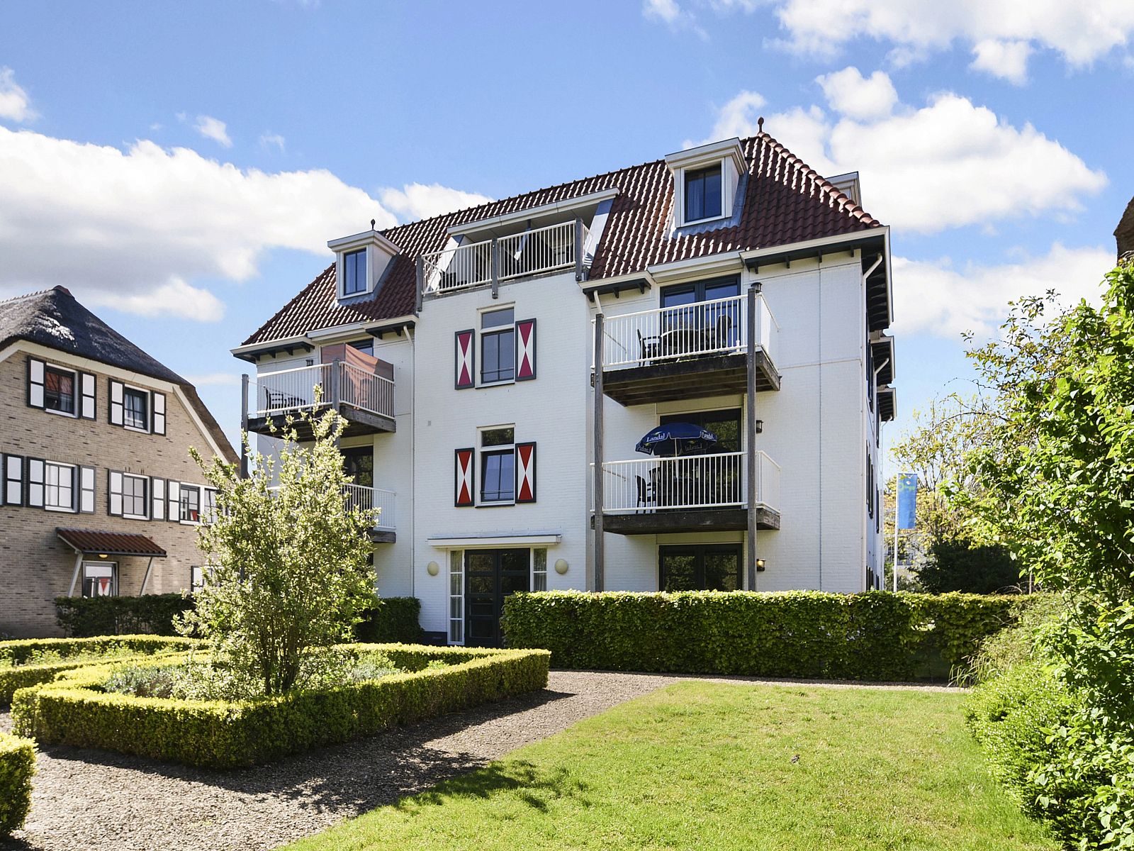 Plattegrond van Residence 't Hof van Haamstede, 4-persoons Heerenhuisappartement in Burgh-Haamstede, Zeeland.